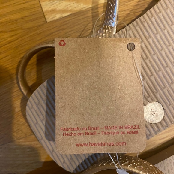 Gold flip flop Havaianas - Picture 3 of 4